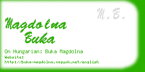 magdolna buka business card